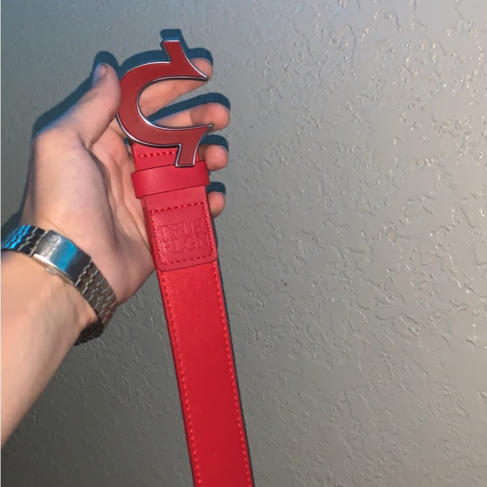 Red True Religion Belt